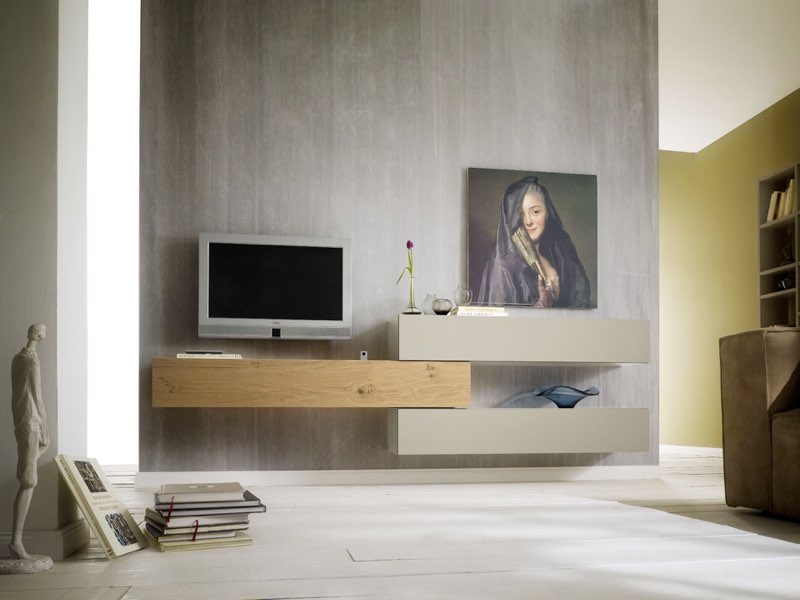Schlicht und dezentDie moderne Wohnwand der Marke Sudbrock